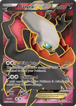 Full Art Darkrai EX Pokemon card from BREAKpoint