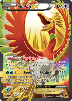 Full Art Ho-Oh EX Pokemon card from BREAKpoint