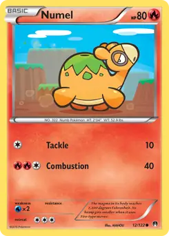Numel Pokemon card from BREAKpoint