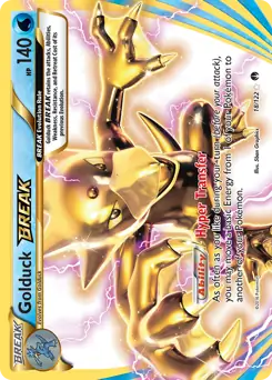 Golduck BREAK Pokemon card from BREAKpoint