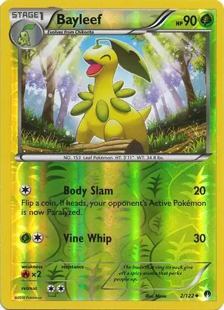 Bayleef Reverse Holo Pokemon card from BREAKpoint