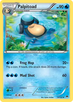Palpitoad Pokemon card from BREAKpoint