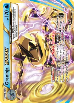 Greninja BREAK Pokemon card from BREAKpoint