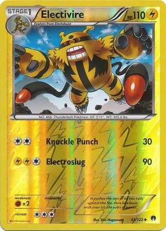 Electivire Reverse Holo Pokemon card from BREAKpoint