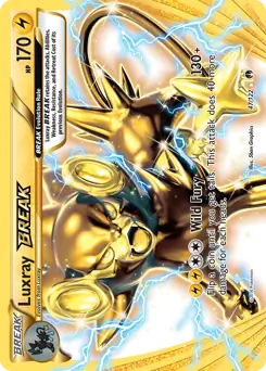 Luxray BREAK Pokemon card from BREAKpoint