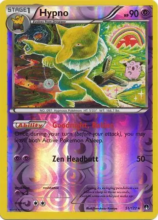 Hypno Reverse Holo Pokemon card from BREAKpoint