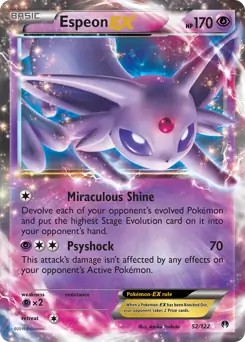 Espeon EX Pokemon card from BREAKpoint