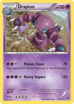Drapion Pokemon card from BREAKpoint