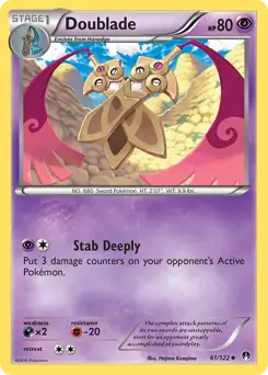 Doublade Pokemon card from BREAKpoint