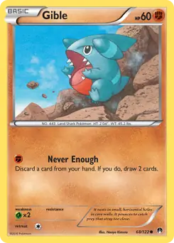 Gible Pokemon card from BREAKpoint