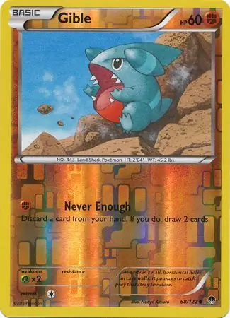 Gible Reverse Holo Pokemon card from BREAKpoint