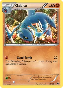 Gabite Pokemon card from BREAKpoint