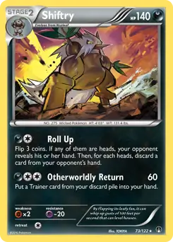 Shiftry Pokemon card from BREAKpoint