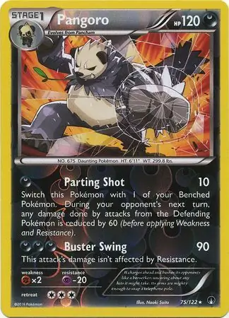 Pangoro Reverse Holo Pokemon card from BREAKpoint