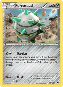 Ferroseed Pokemon card from BREAKpoint
