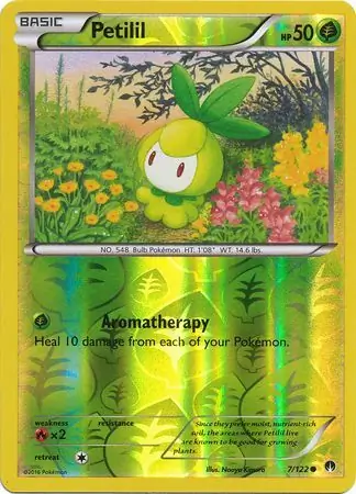 Petilil Reverse Holo Pokemon card from BREAKpoint