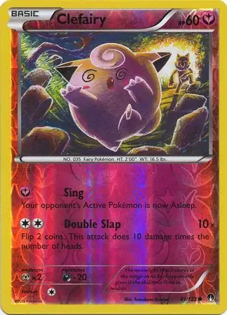 Clefairy Reverse Holo Pokemon card from BREAKpoint