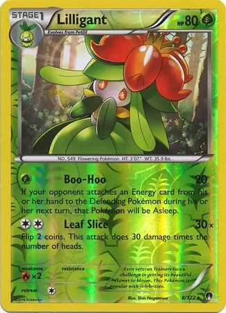 Lilligant Reverse Holo Pokemon card from BREAKpoint