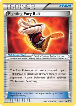 Fighting Fury Belt Pokemon card from BREAKpoint