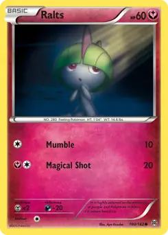 Ralts Pokemon card from BREAKthrough