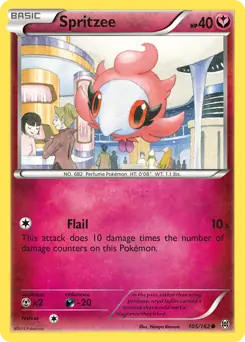Spritzee Pokemon card from BREAKthrough