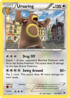 Ursaring Pokemon card from BREAKthrough
