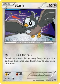 Starly Pokemon card from BREAKthrough