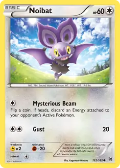 Noibat Pokemon card from BREAKthrough