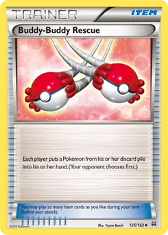 Buddy-Buddy Rescue Pokemon card from BREAKthrough