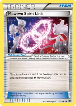 Mewtwo Spirit Link Pokemon card from BREAKthrough
