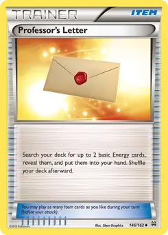 Professor's Letter Pokemon card from BREAKthrough