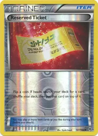 Reserved Ticket Reverse Holo