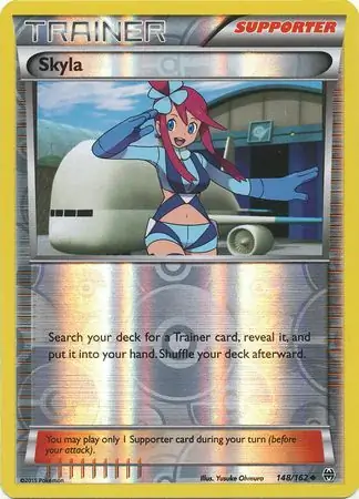 Skyla Reverse Holo Pokemon card from BREAKthrough