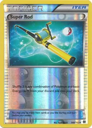 Super Rod Reverse Holo Pokemon card from BREAKthrough