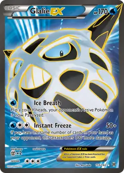 Full Art Glalie EX Pokemon card from BREAKthrough