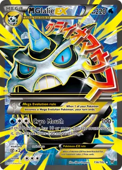 Full Art M Glalie EX Pokemon card from BREAKthrough