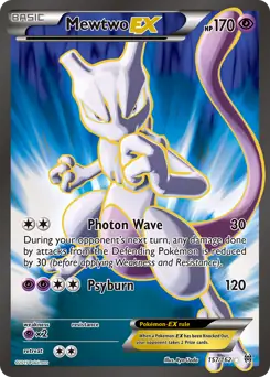 Full Art Mewtwo EX Pokemon card from BREAKthrough