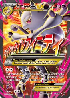 Full Art M Mewtwo EX Pokemon card from BREAKthrough