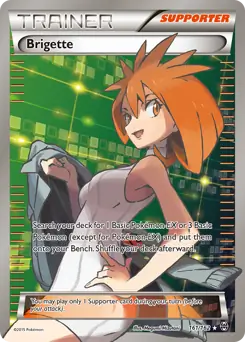 Full Art Brigette Pokemon card from BREAKthrough