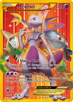 Full Art Mewtwo EX Secret Pokemon card from BREAKthrough