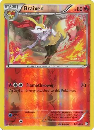 Braixen Reverse Holo
