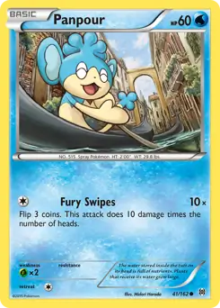 Panpour Pokemon card from BREAKthrough