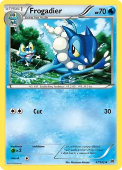 Frogadier Pokemon card from BREAKthrough