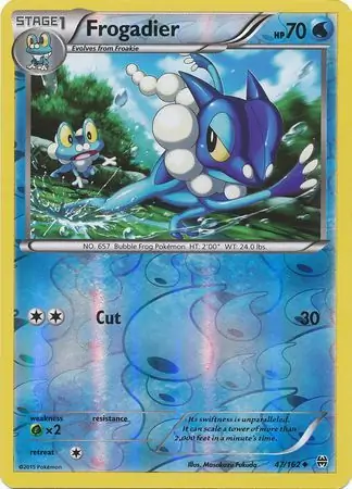 Frogadier Reverse Holo Pokemon card from BREAKthrough