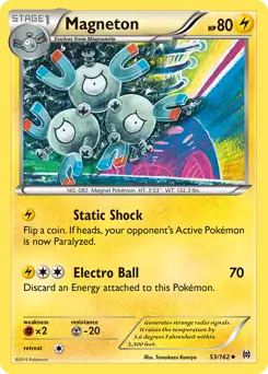 Magneton Pokemon card from BREAKthrough