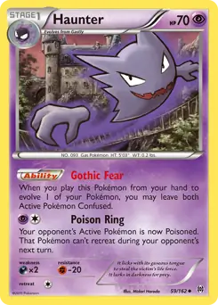 Haunter Pokemon card from BREAKthrough