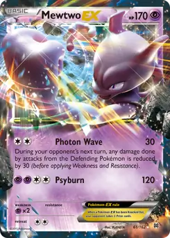 Mewtwo EX Pokemon card from BREAKthrough