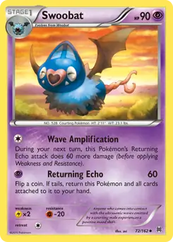 Swoobat Pokemon card from BREAKthrough