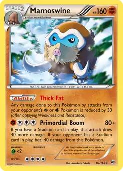 Mamoswine Pokemon card from BREAKthrough