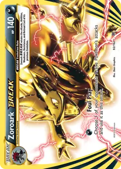 Zoroark BREAK Pokemon card from BREAKthrough